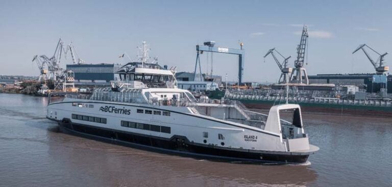 Fourth BC Ferries Hybrid Island Class Ferry Begins Transatlantic Voyage ...